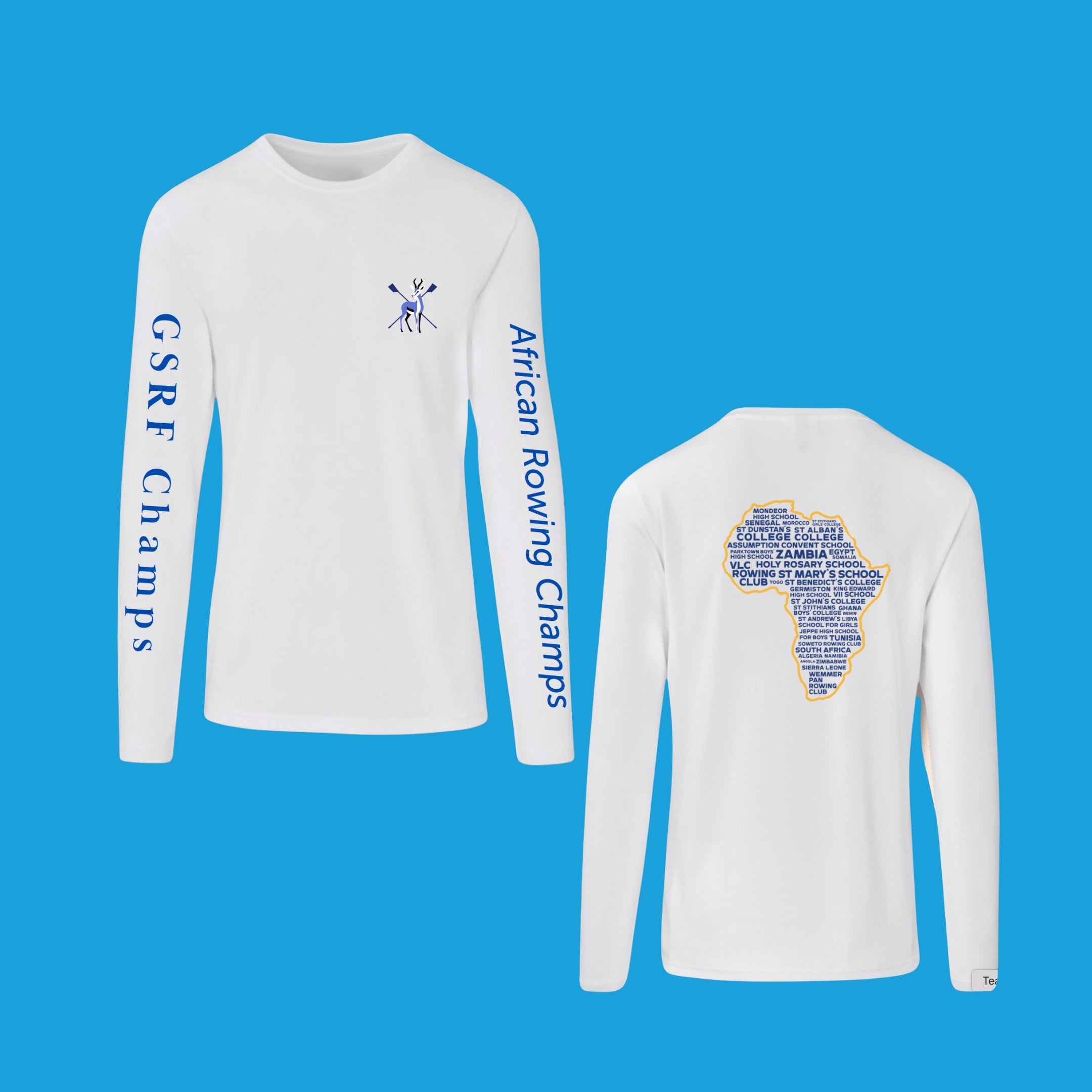 Unisex Long Sleeve T-shirt White (quick dry)